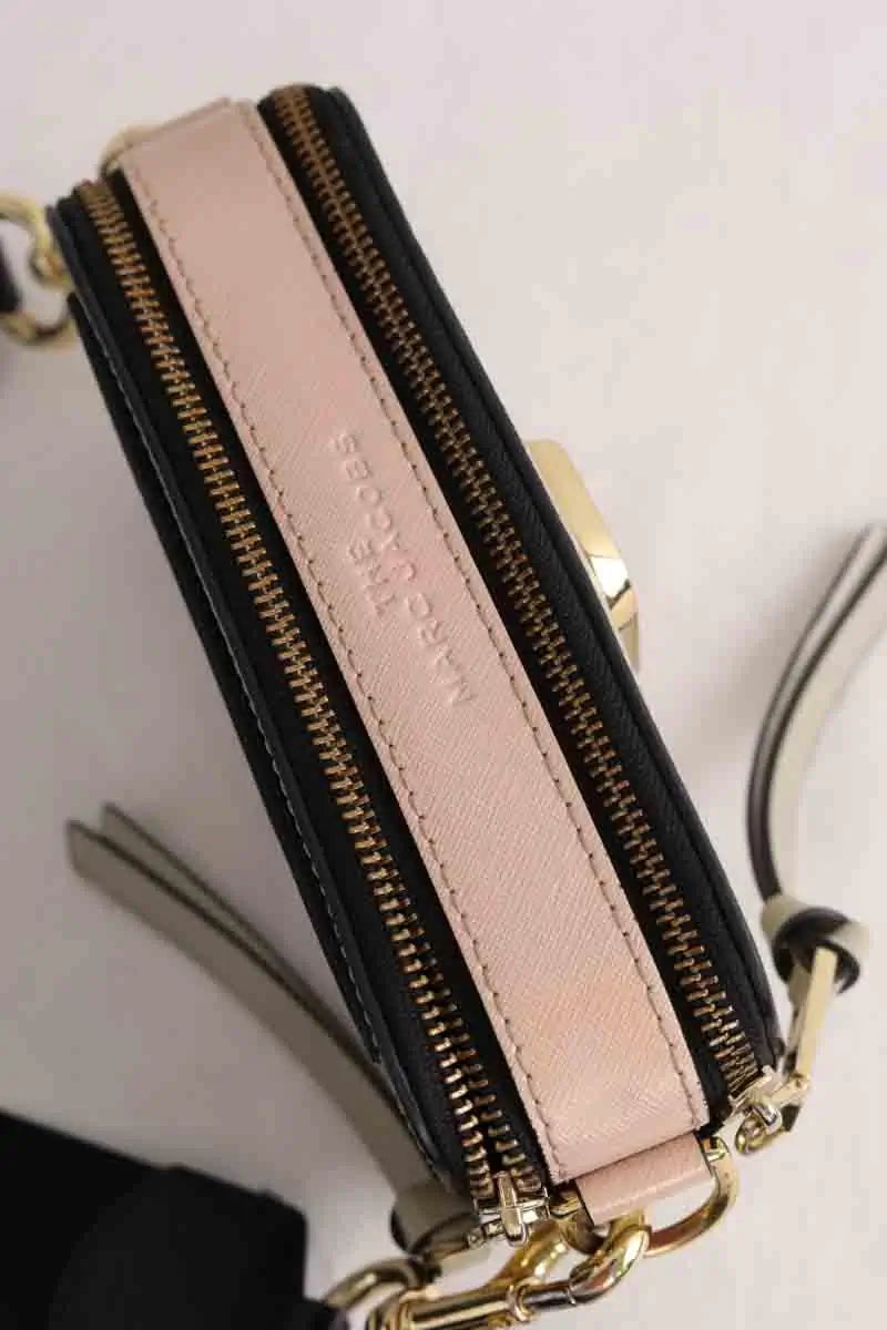 Sac à bandoulière Marc Jacobs Snapshot Beige en Cuir