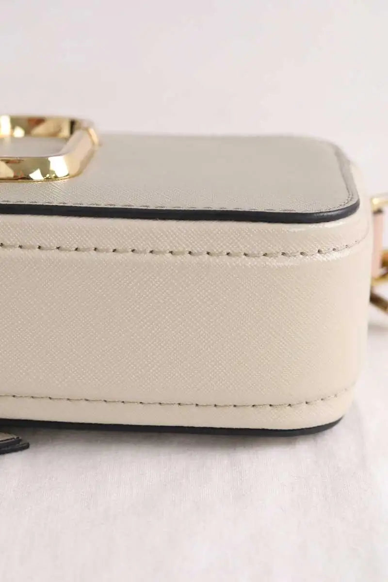 Sac à bandoulière Marc Jacobs Snapshot Beige en Cuir