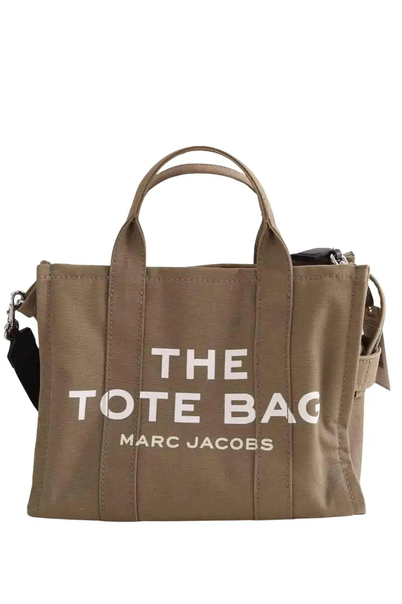 Sac à bandoulière Marc Jacobs The Tag Tote Kaki en Tissu - Seconde Main