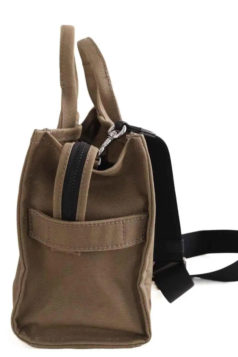 Sac à bandoulière Marc Jacobs The Tag Tote Kaki en Tissu