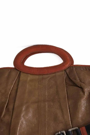 Sac à bandoulière Marni Kaki en Cuir