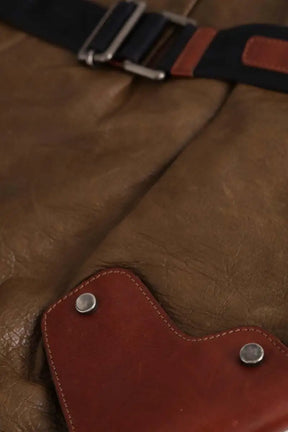 Sac à bandoulière Marni Kaki en Cuir