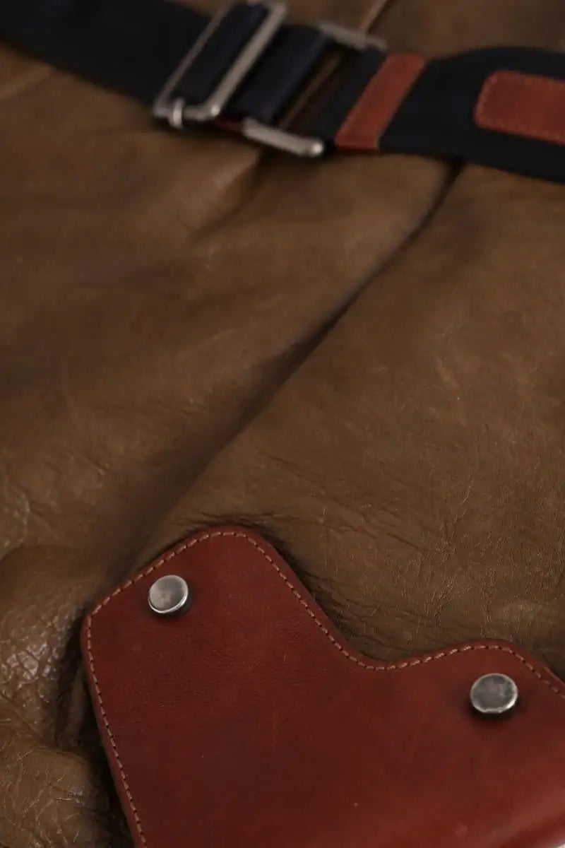 Sac à bandoulière Marni Kaki en Cuir