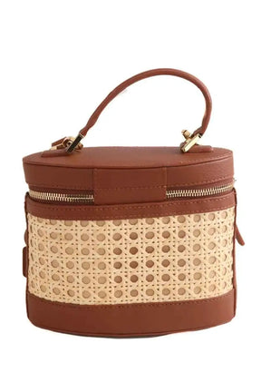 Sac à bandoulière Paris 64 Prismatic Marron en Cuir