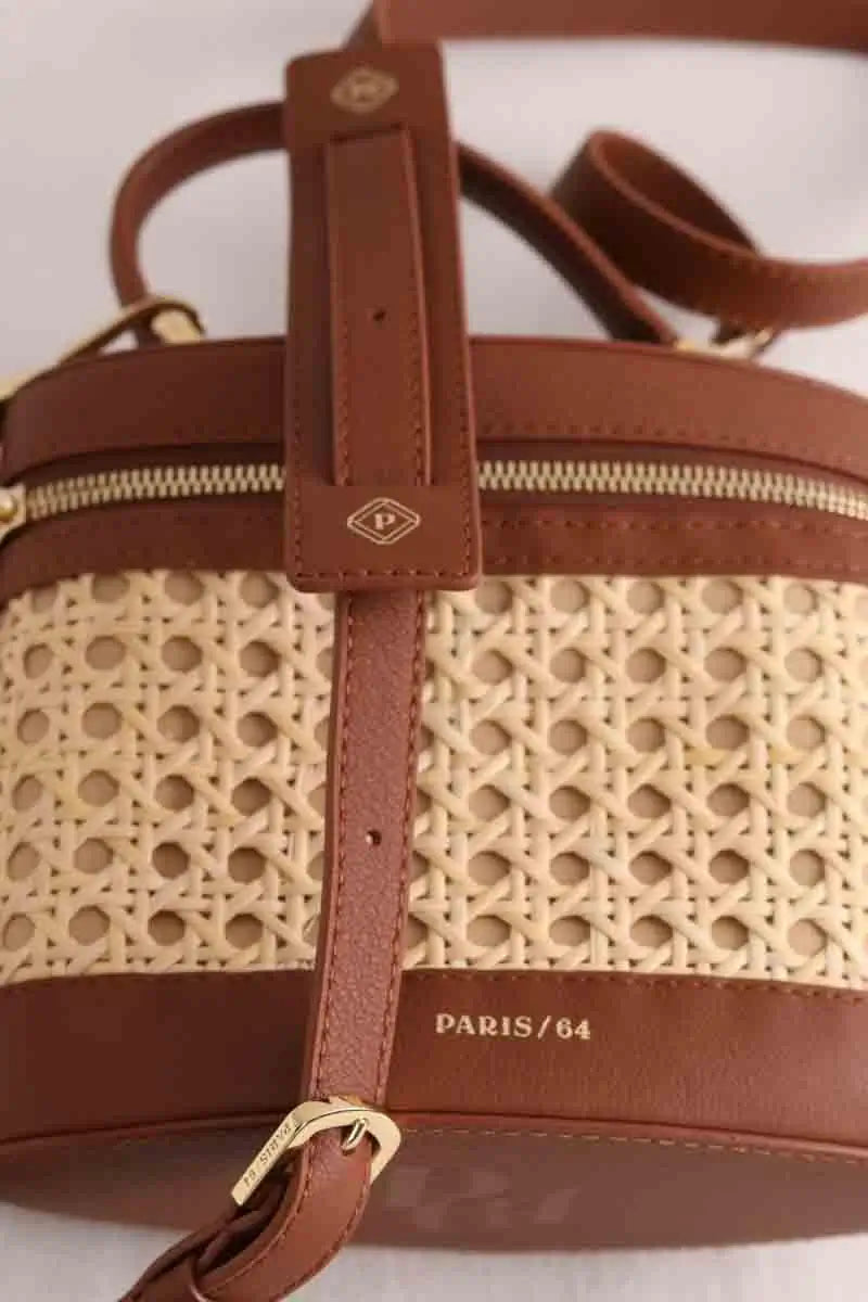 Sac à bandoulière Paris 64 Prismatic Marron en Cuir