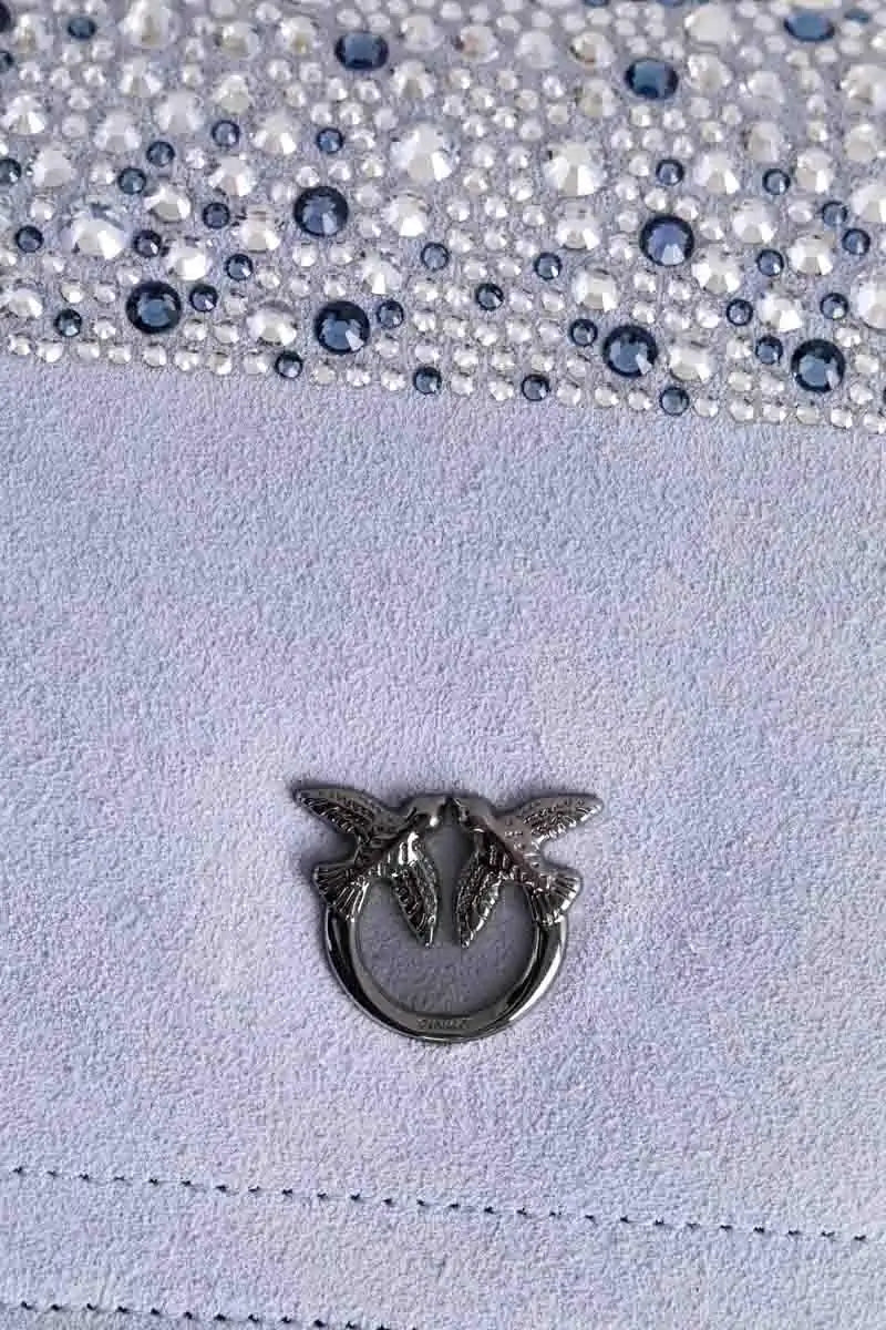 Sac à bandoulière Pinko Bleu en Cuir