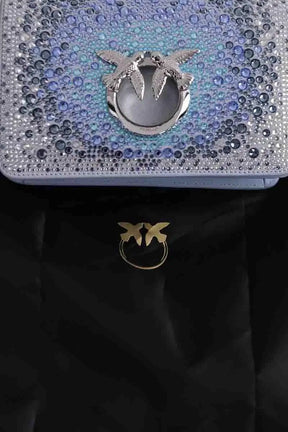 Sac à bandoulière Pinko Bleu en Cuir