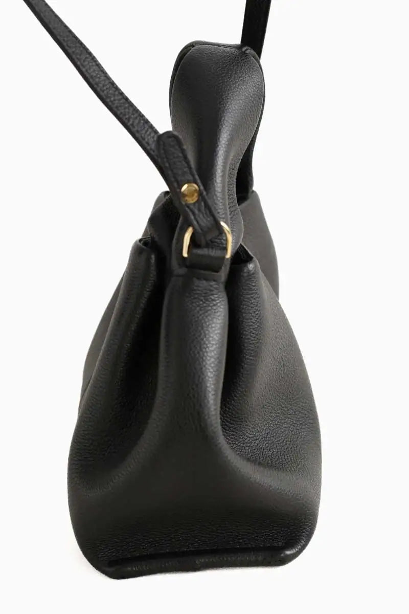 Sac à bandoulière Polène Numéro neuf mini Noir en Cuir