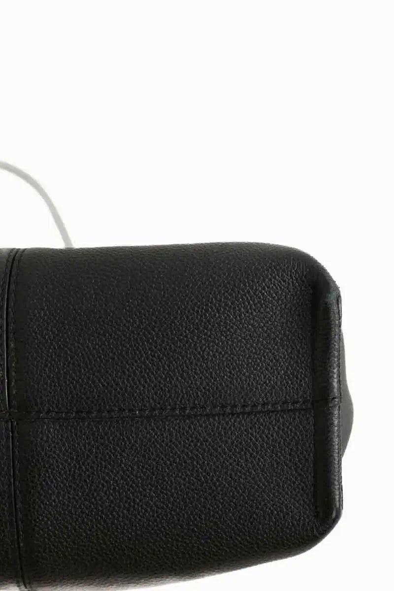 Sac à bandoulière Polène Numéro neuf mini Noir en Cuir