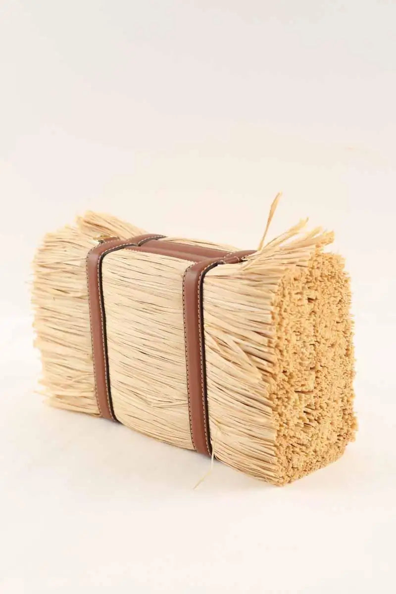 Sac à bandoulière Polène Pai Beige en Osier