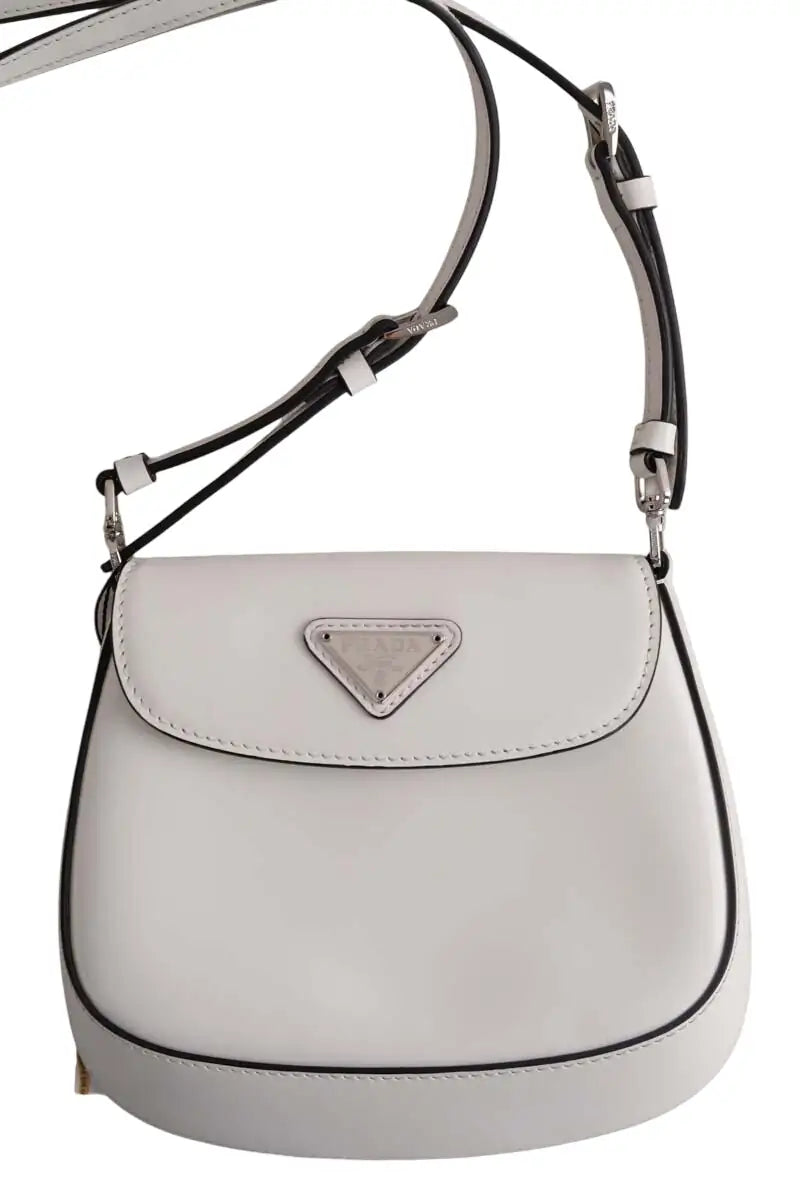 Sac à bandoulière Prada Cleo Blanc en Cuir - Seconde Main