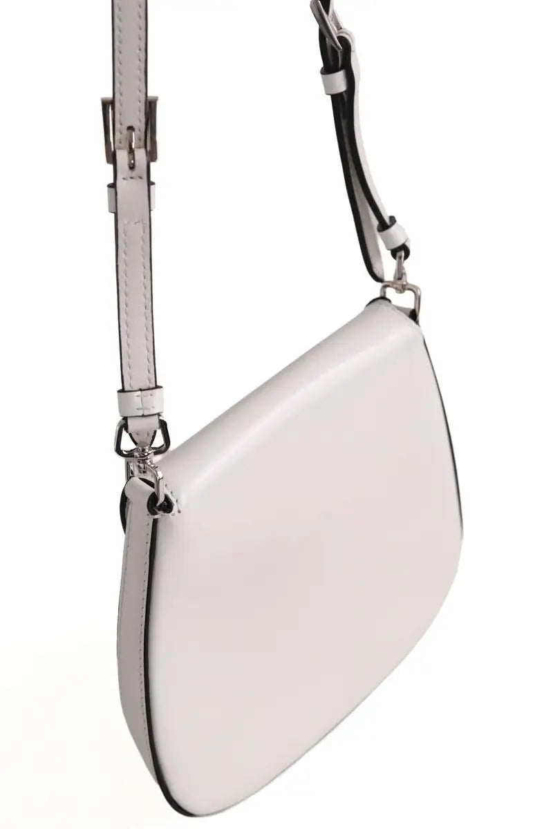 Sac à bandoulière Prada Cleo Blanc en Cuir