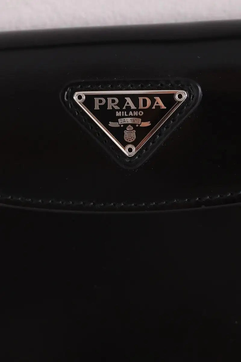 Sac à bandoulière Prada Cleo Noir en Cuir