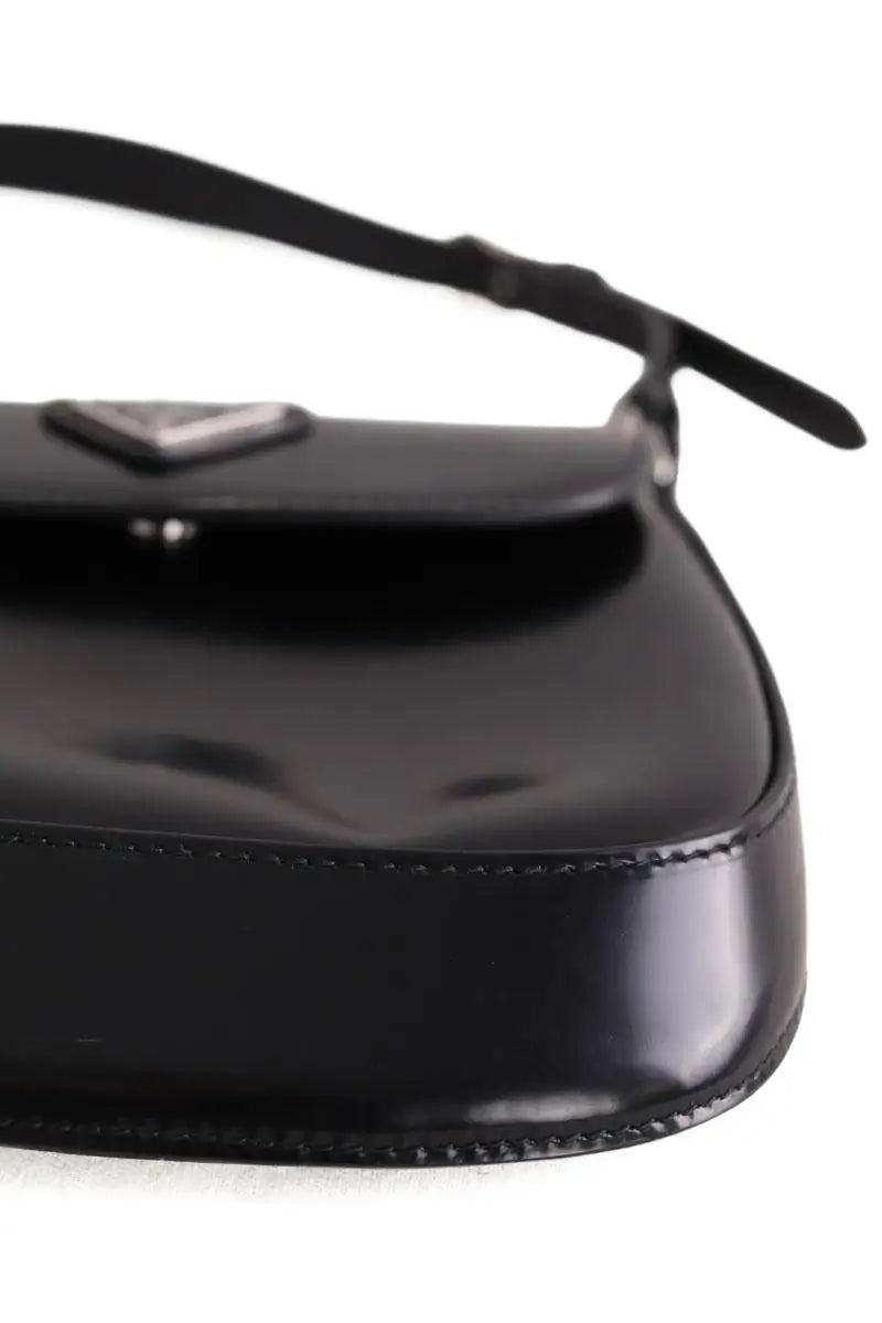 Sac à bandoulière Prada Cleo Noir en Cuir