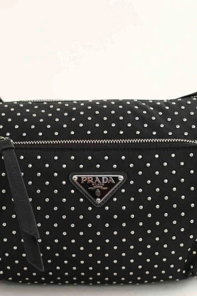 Sac à bandoulière Prada Noir en Tissu