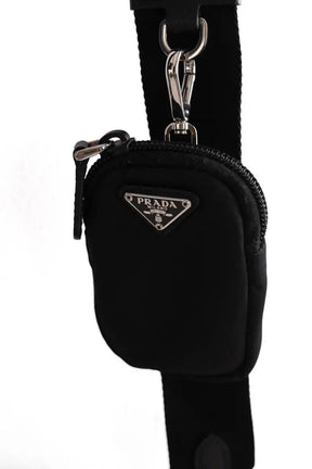 Sac à bandoulière Prada Noir en Tissu