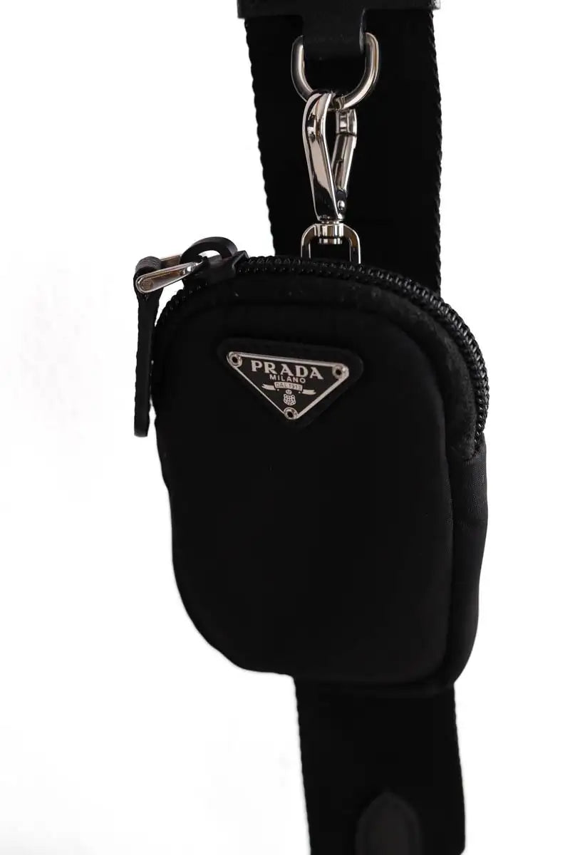 Sac à bandoulière Prada Noir en Tissu