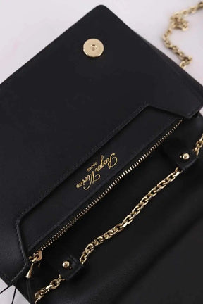 Sac à bandoulière Roger Vivier Besace Belle Voyage en laine jaune Noir en Tissu