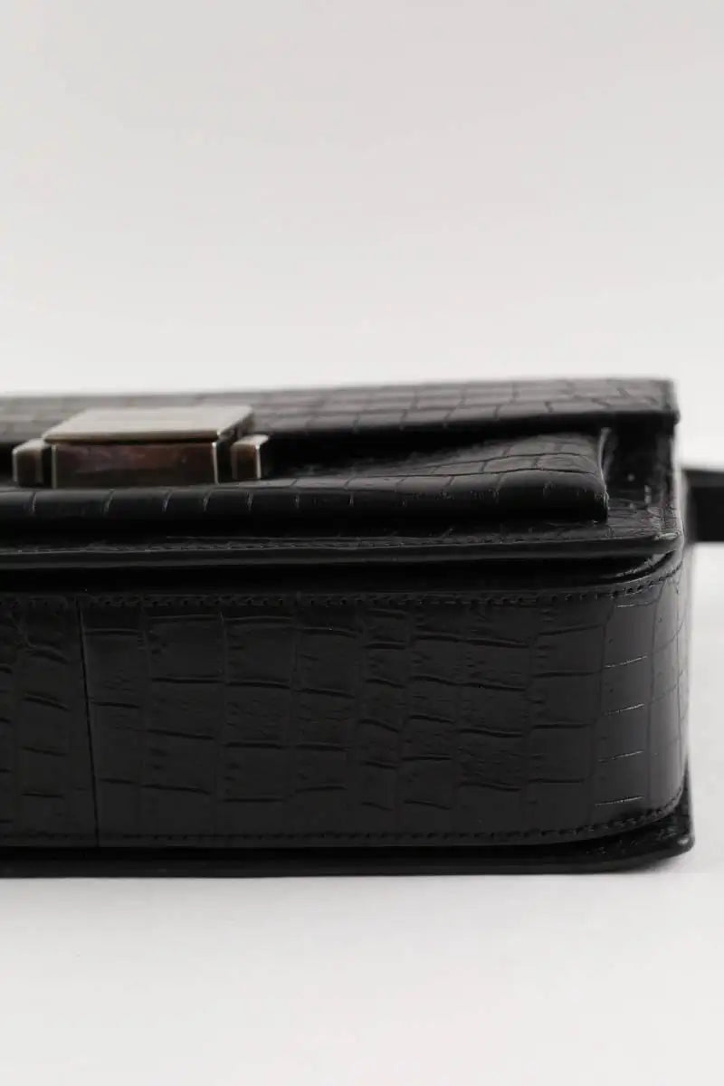 Sac à bandoulière Saint Laurent Bellechasse Noir en Cuir