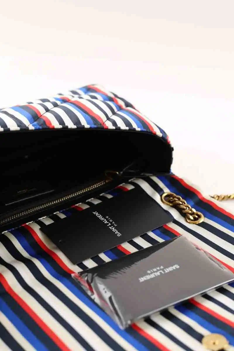 Sac à bandoulière Saint Laurent Jamie Blanc en Tissu