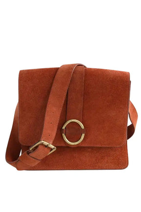 Sac à bandoulière Sessun Thea Marron en Daim - Seconde Main