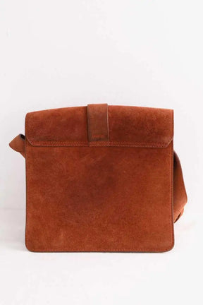 Sac à bandoulière Sessun Thea Marron en Daim