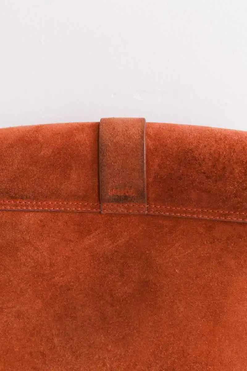 Sac à bandoulière Sessun Thea Marron en Daim