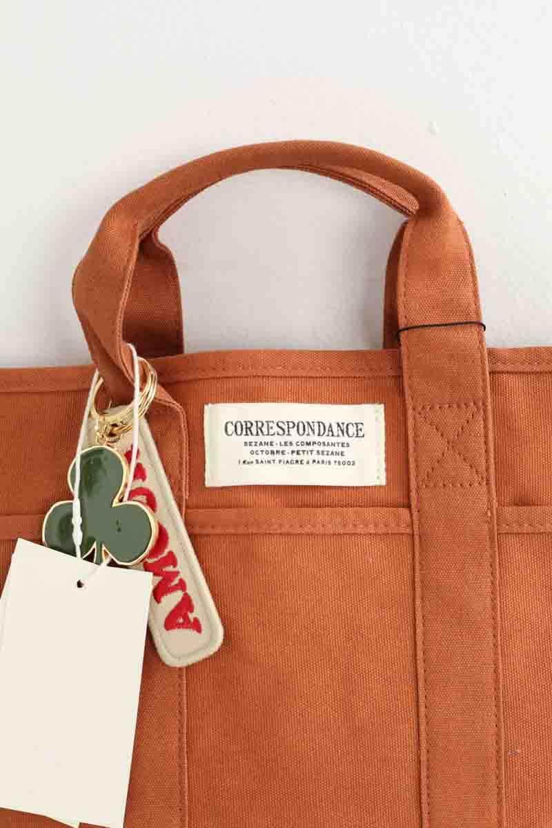 Sac à bandoulière Sézane Cabas mini Camel en Coton