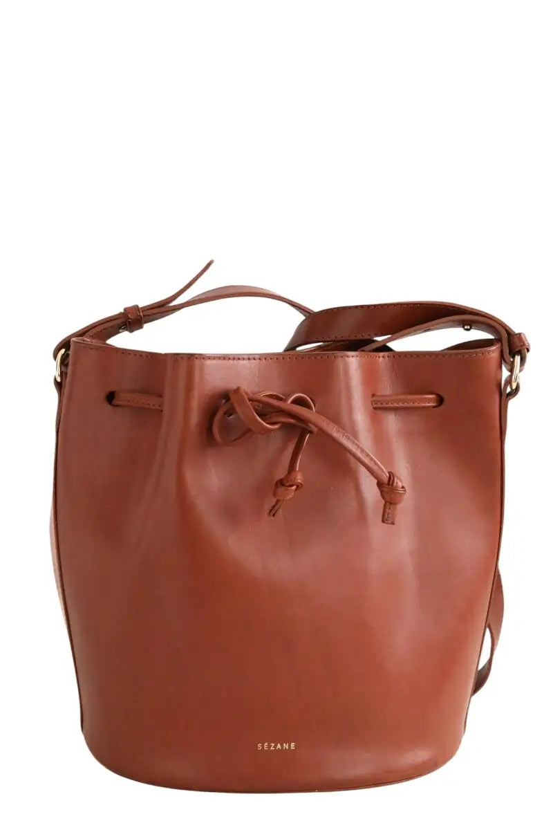 Sac à bandoulière Sézane Camel en Cuir - Seconde Main