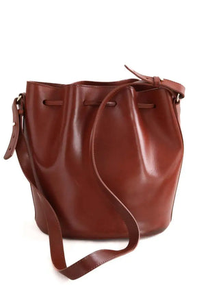 Sac à bandoulière Sézane Camel en Cuir