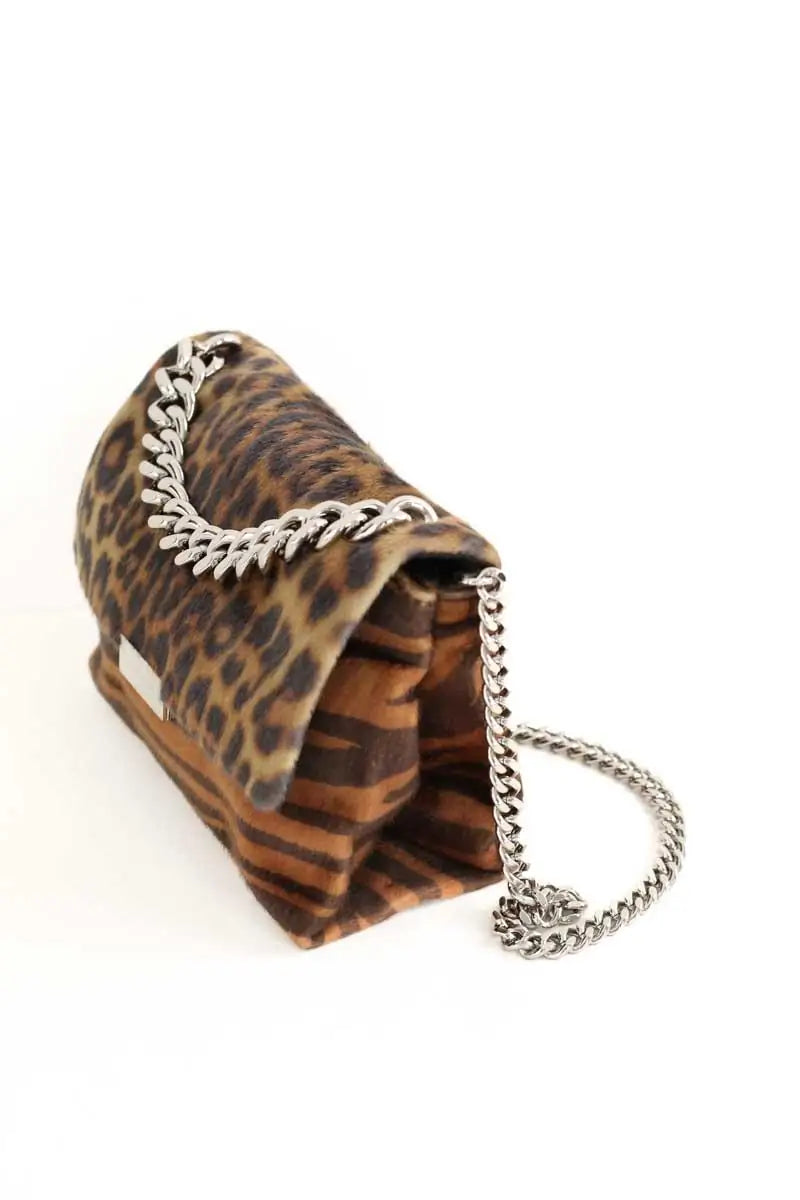 Sac à bandoulière Stella McCartney becks Marron en Fausse fourrure
