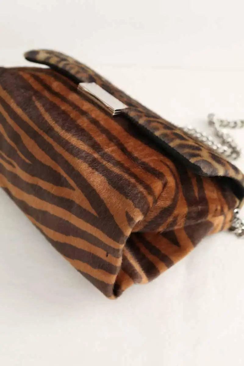Sac à bandoulière Stella McCartney becks Marron en Fausse fourrure