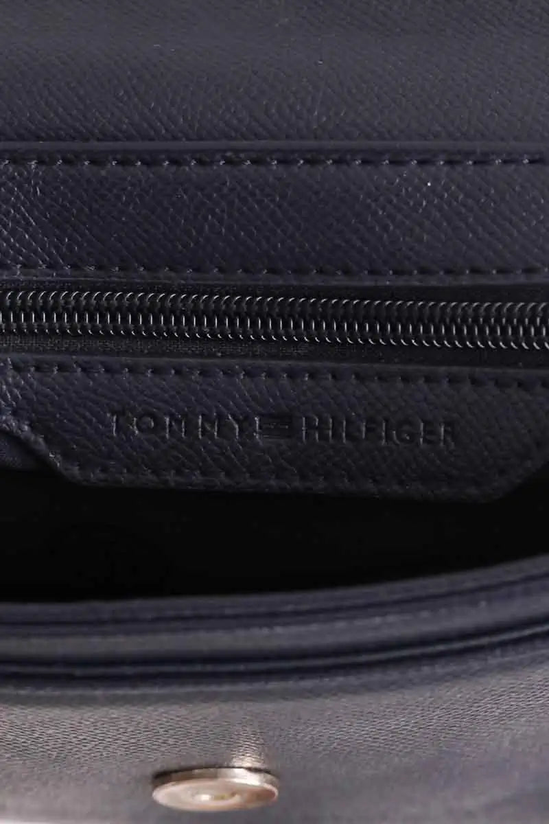 Sac à bandoulière Tommy Hilfiger Marine en Cuir