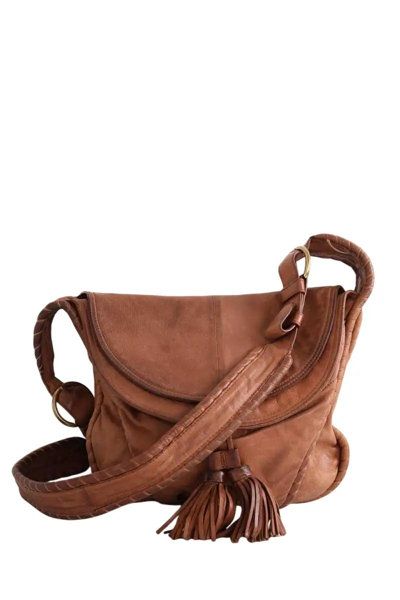 Sac à bandoulière Vanessa Bruno Camel en Cuir - Seconde Main