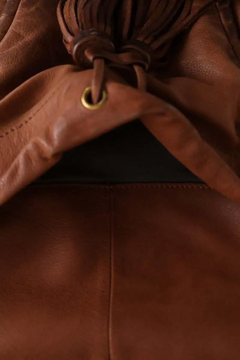 Sac à bandoulière Vanessa Bruno Camel en Cuir