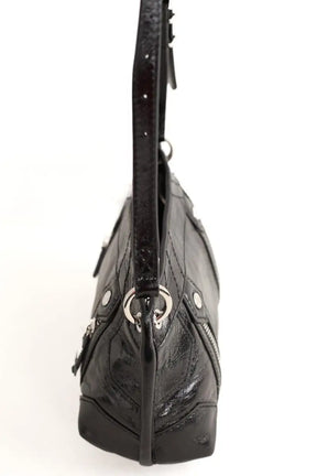Sac à bandoulière Zadig & Voltaire Sunny Mood Vintage Patent Noir en Cuir
