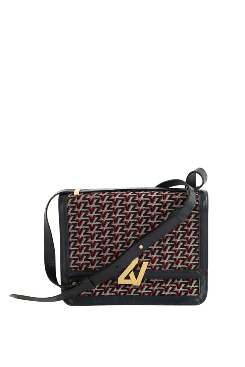 Sac à bandoulière Zadig & Voltaire zv initiale le city monogram crossbody bag Rouge en Cuir - Seconde Main