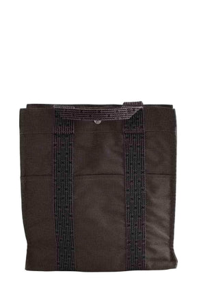 Sac à dos Hermès Herline Back Pack Anthracite en Coton - Seconde Main