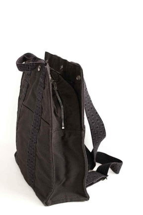 Sac à dos Hermès Herline Back Pack Anthracite en Coton