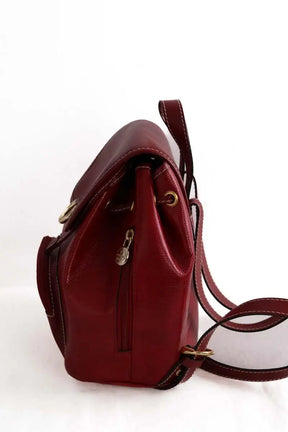 Sac à dos Lancel Rouge en Cuir