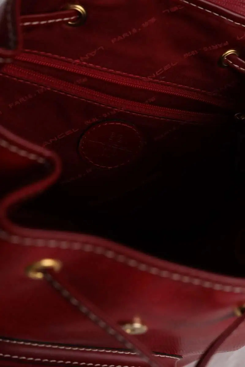 Sac à dos Lancel Rouge en Cuir