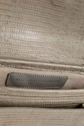 Sac à main Adelaide De Grandcourt Gris en Cuir
