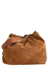 Sac à main Ba&Sh June Camel en Daim - Seconde Main