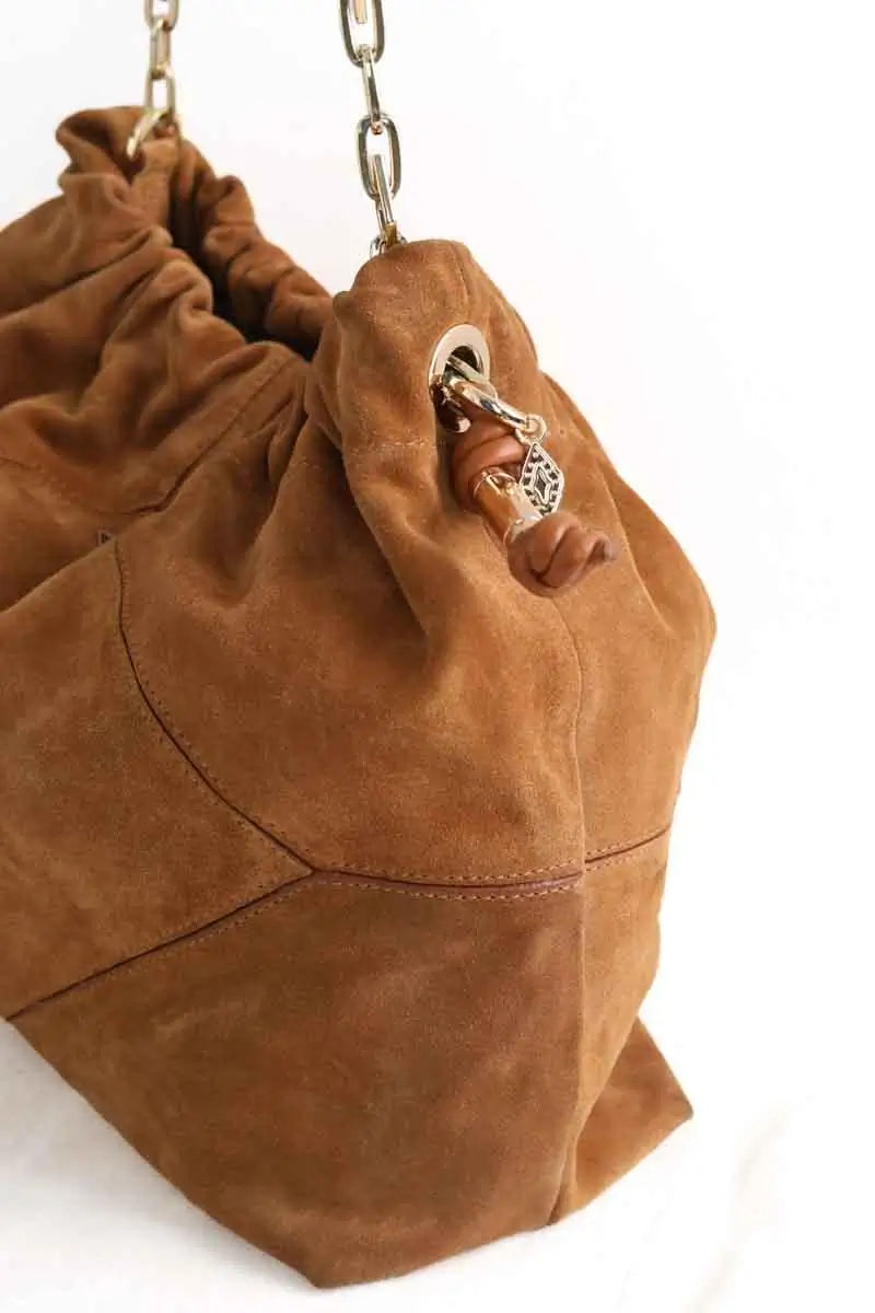 Sac à main Ba&Sh June Camel en Daim