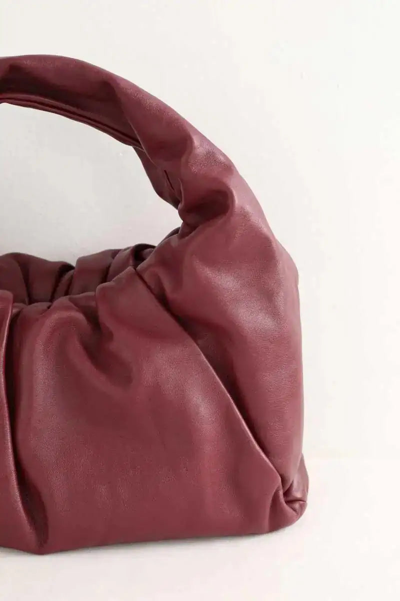 Sac à main Bottega Veneta Bordeaux en Cuir