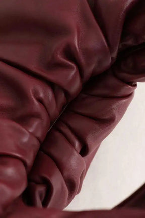 Sac à main Bottega Veneta Bordeaux en Cuir