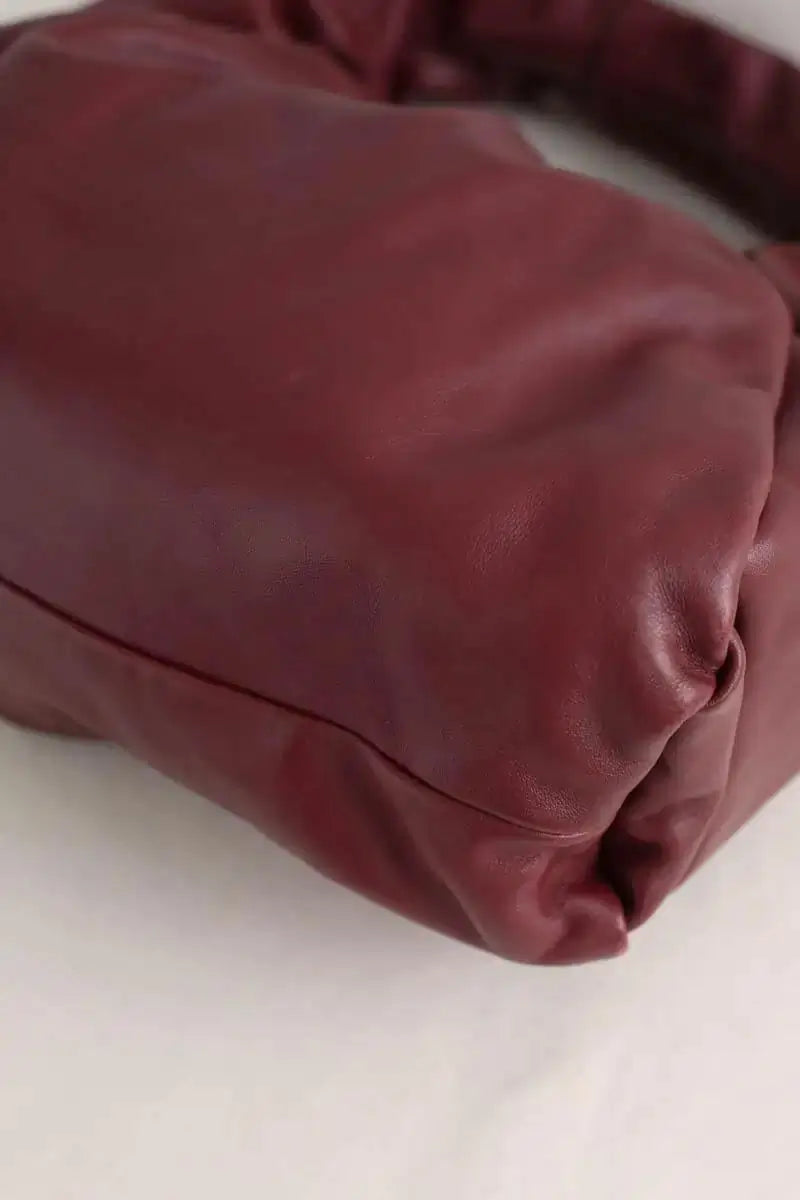 Sac à main Bottega Veneta Bordeaux en Cuir