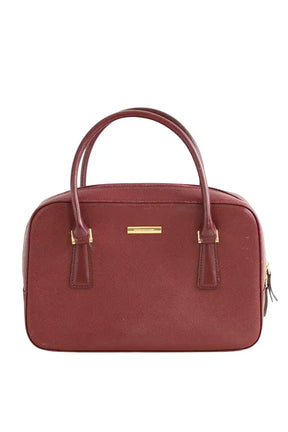 Sac à main Burberry Bordeaux en Cuir - Seconde Main