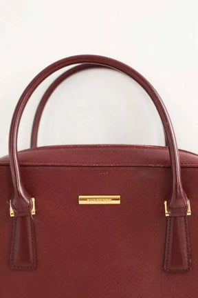 Sac à main Burberry Bordeaux en Cuir