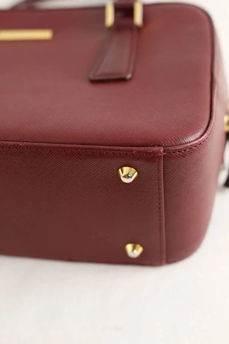 Sac à main Burberry Bordeaux en Cuir